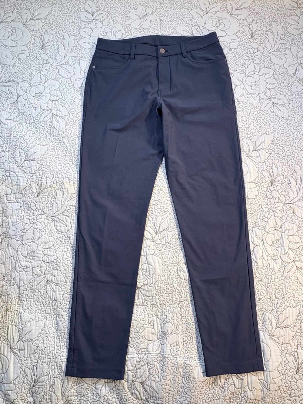 Lululemon ABC Slim Fit Pant Warpstreme True Navy Athletic Casual Mens 32x32🧡 - Picture 2 of 12